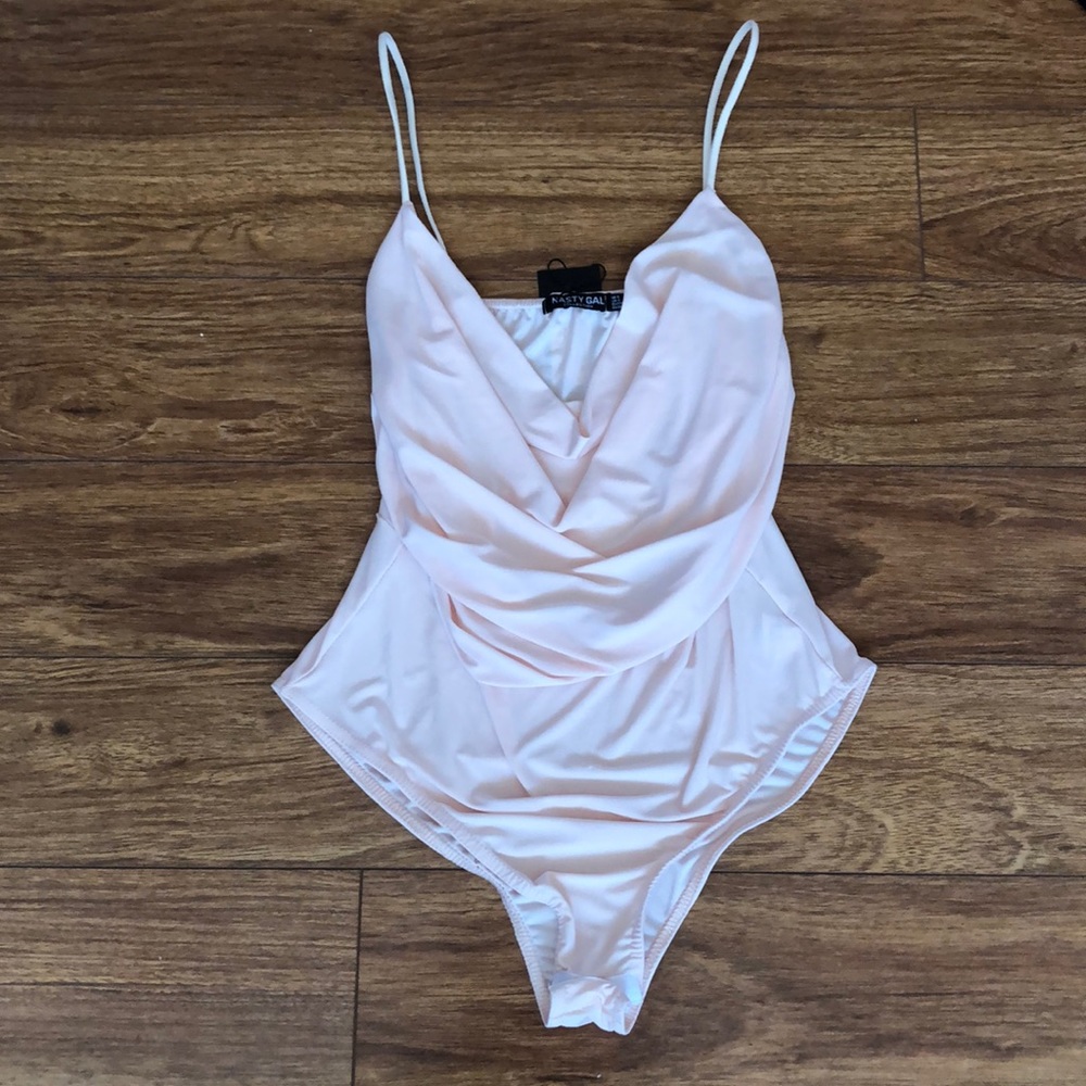 Nasty Gal Peach/Nude Bodysuit
